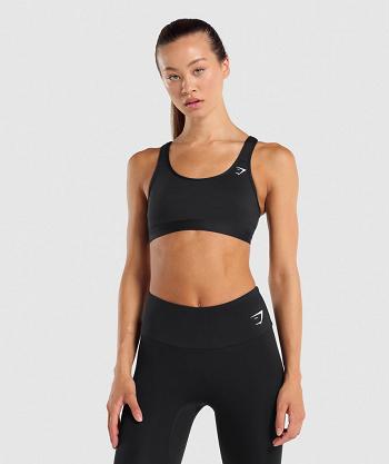 Sujetadores Deportivos Gymshark Scoop Neck Mujer Negras | CO 2145AHK